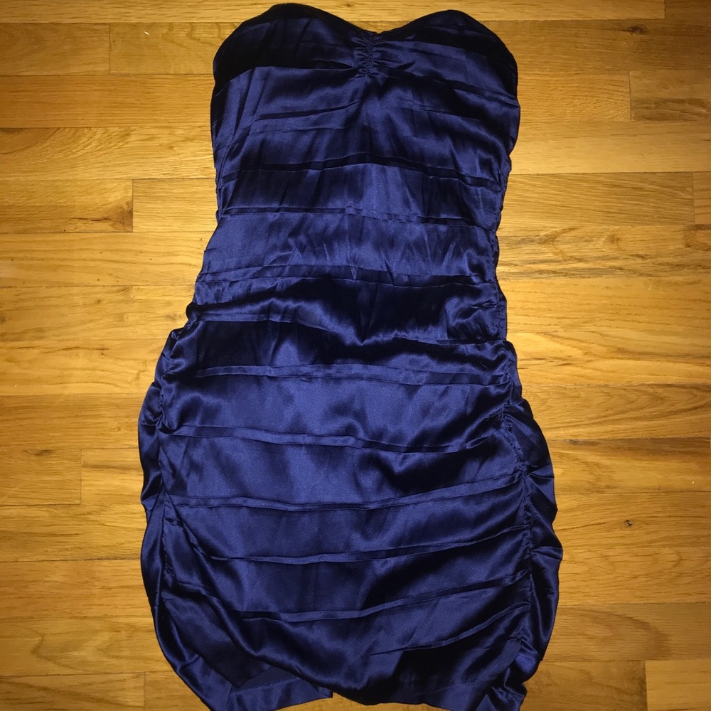 Blue sweetheart neckline cocktail dress - size 0